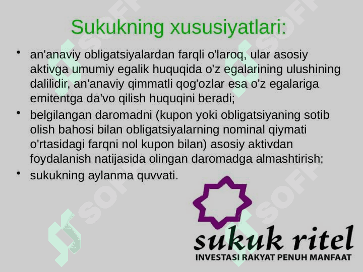 Islomiy qimmatli qog'ozlarning fundamental asosi 7