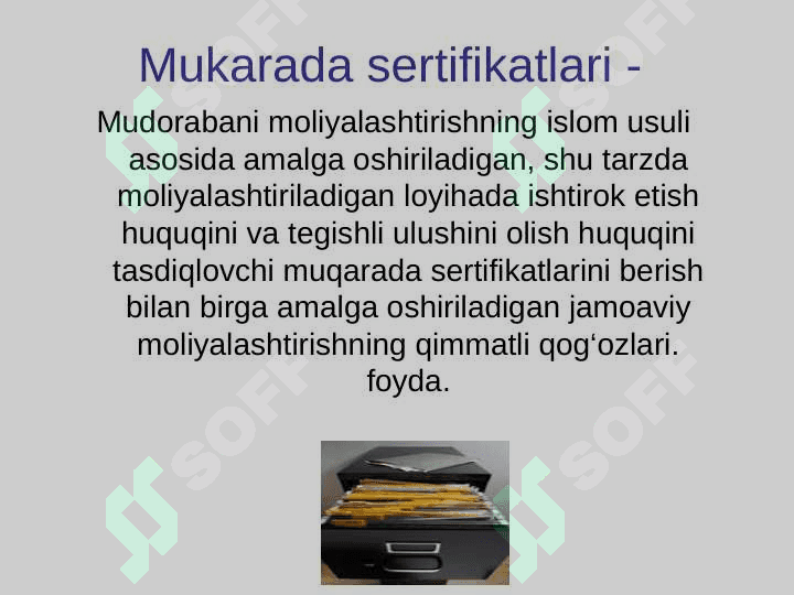 Islomiy qimmatli qog'ozlarning fundamental asosi 8