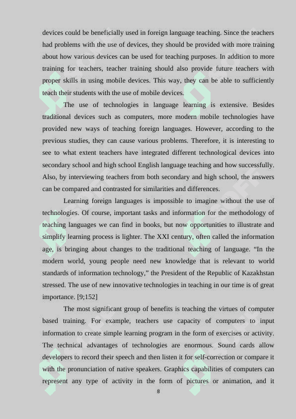 The English Matura examination 8