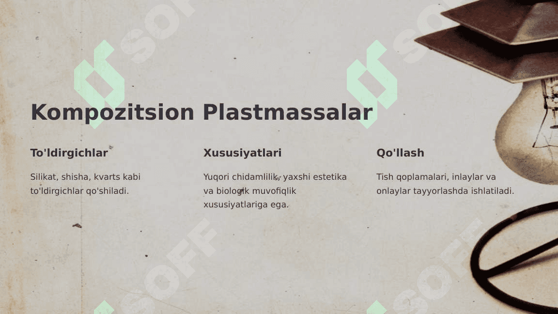 Tish Plastmassa Protezlari Uchun Xom Ashyolar 4