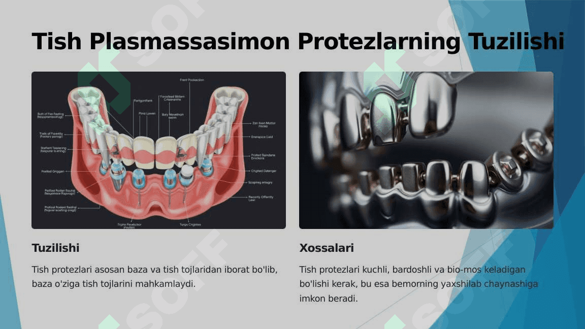 Tish Plasmassasimon Protezlar uchun Xom-ashyo 4