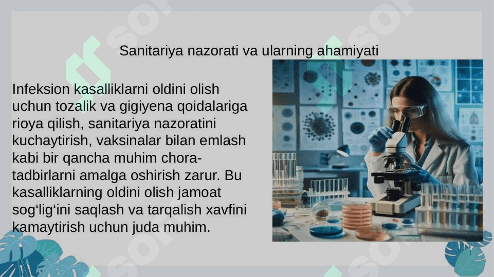 Sanitariya tekshirish usullari va ularning ahamiyati 5