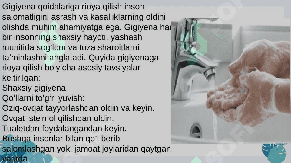 Sanitariya tekshirish usullari va ularning ahamiyati 8