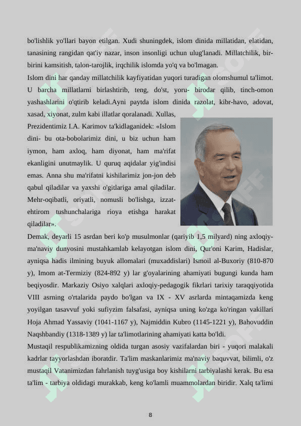 Quroni Karimda va hadislarda axloq-odob 8