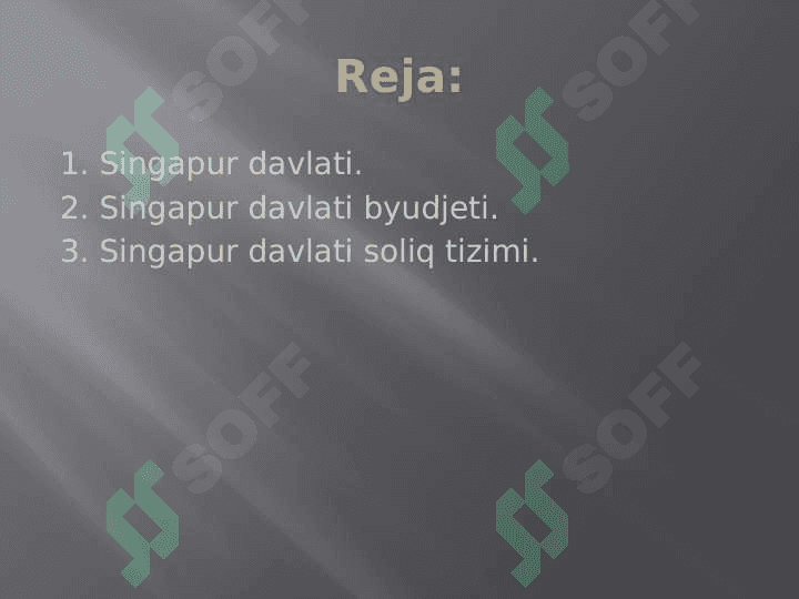 SINGAPUR davlat byudjeti 2