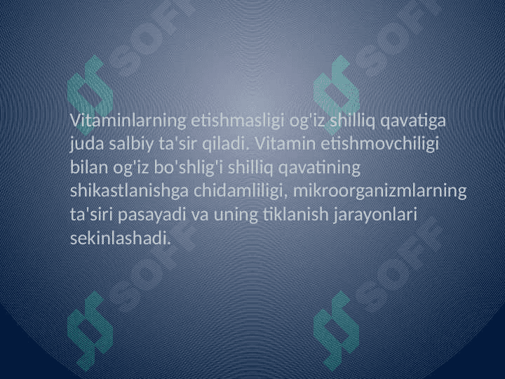 Bolalarda gipo va avitaminozda og'iz bo'shlig'idagi o'zgarishlar 2