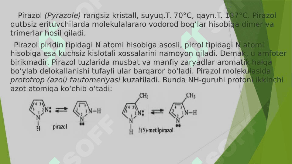 Pirazol slayd 8