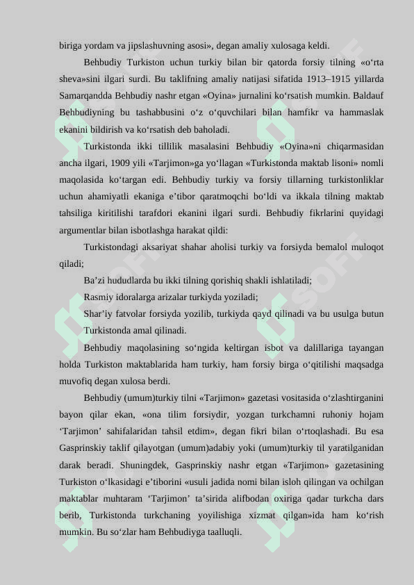 Behbudiyning tilshunoslik sohasiga oid faoliyati 3