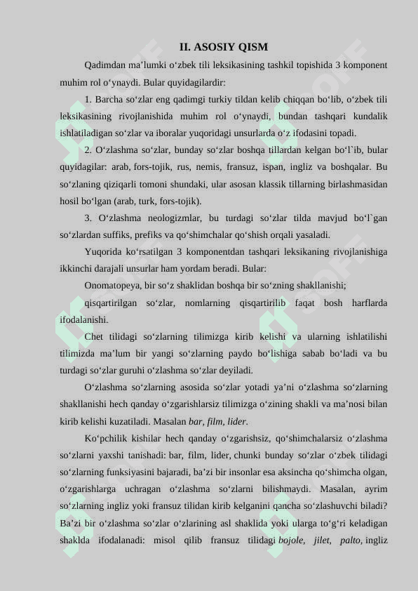 Nutqda o‘zlashma so‘zlarning ma’noviy siljishlari 4