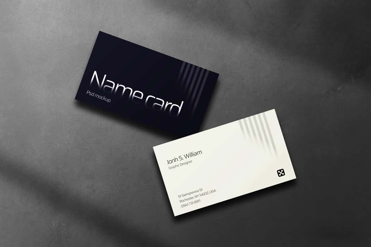 Biznes karta maketi | Business card mockup 1