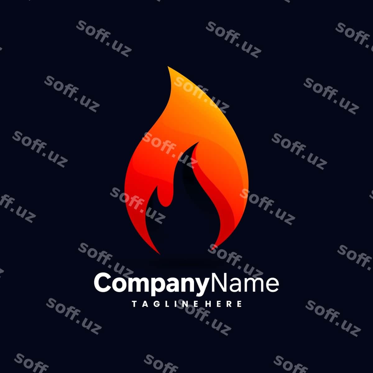 Olovlar olov logotipi ajraltirilgan | Flames fire logo isolated 1