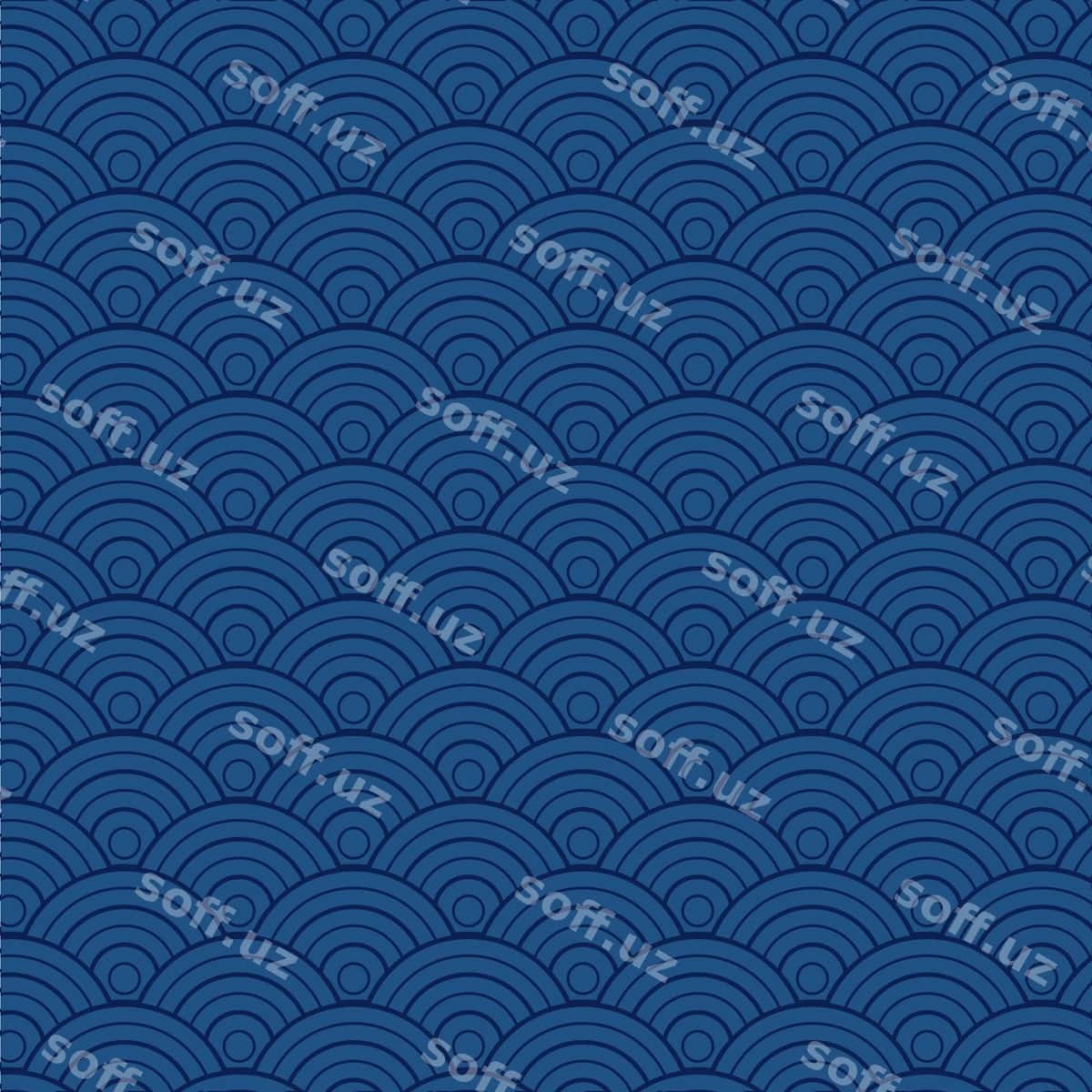 Flot dizayn Yapon to'lqoq dizayni | Flat design japanese wave pattern design 1