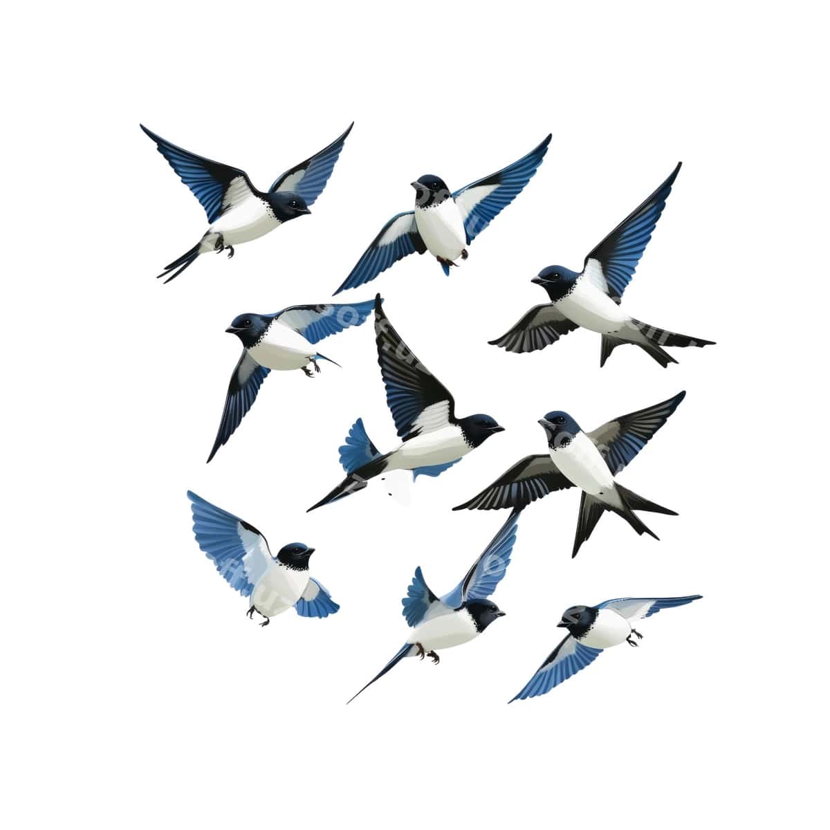 Qushlar guruhining parvozi | Flock birds flight 1