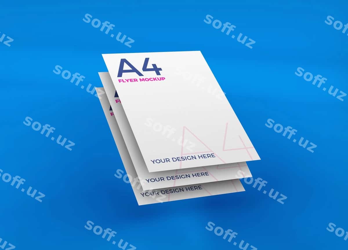 Flyer namuna dizayn 3D rendering | Flyer mockup design 3d rendering 1