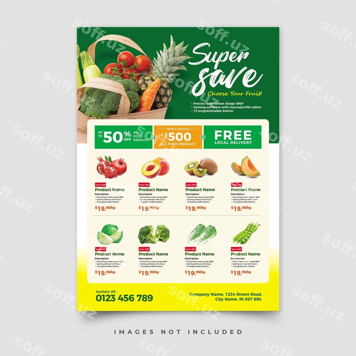 Flyer super stash ovqat ko'rsatiladi. | Flyer super stash food is displayed 1
