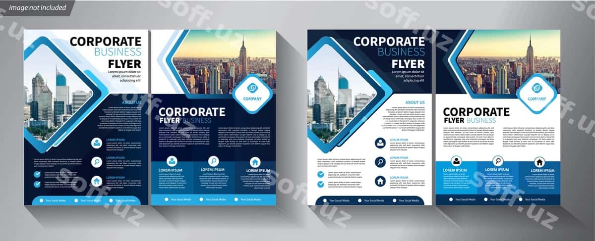 Flyer shablon kompaniyasi | Flyer template company 1