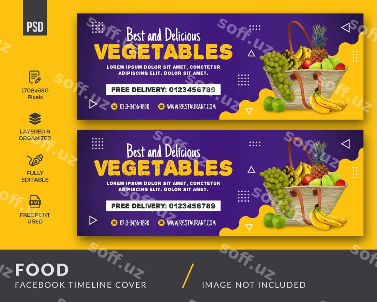 Ovqat facebook varaq | Food facebook cover 1