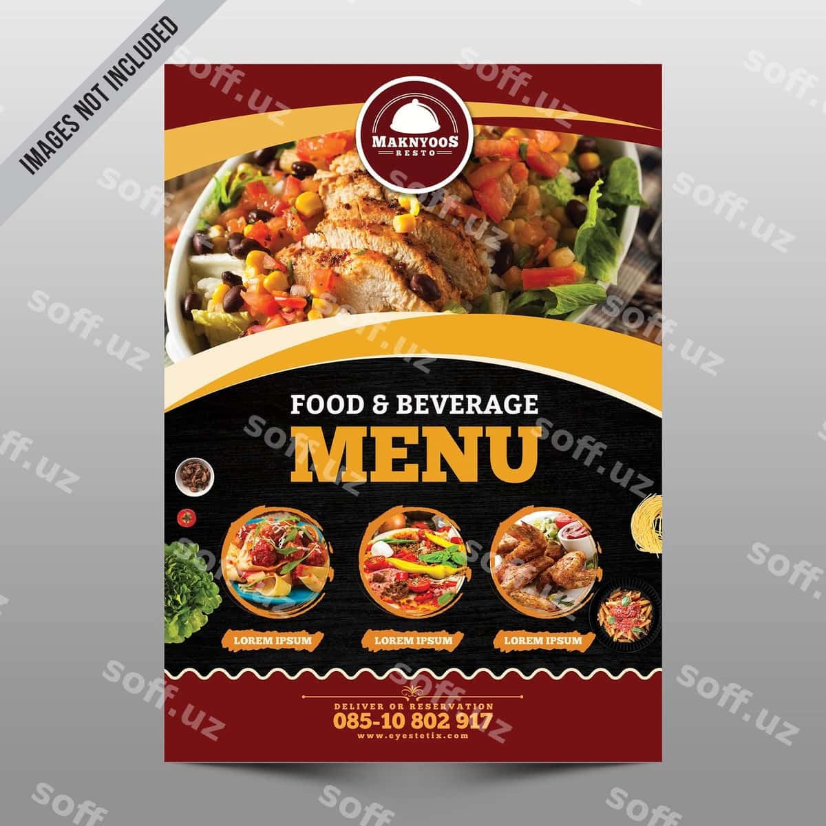 Ovqat menyu flyeri | Food menu flyer 1