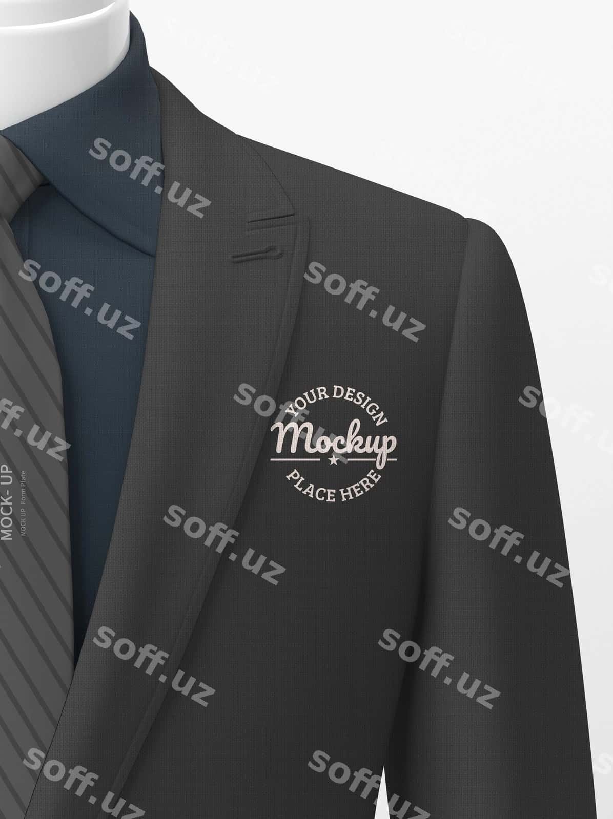 Rasmiy kostyum namuna dizayni | Formal suit mockup design 1