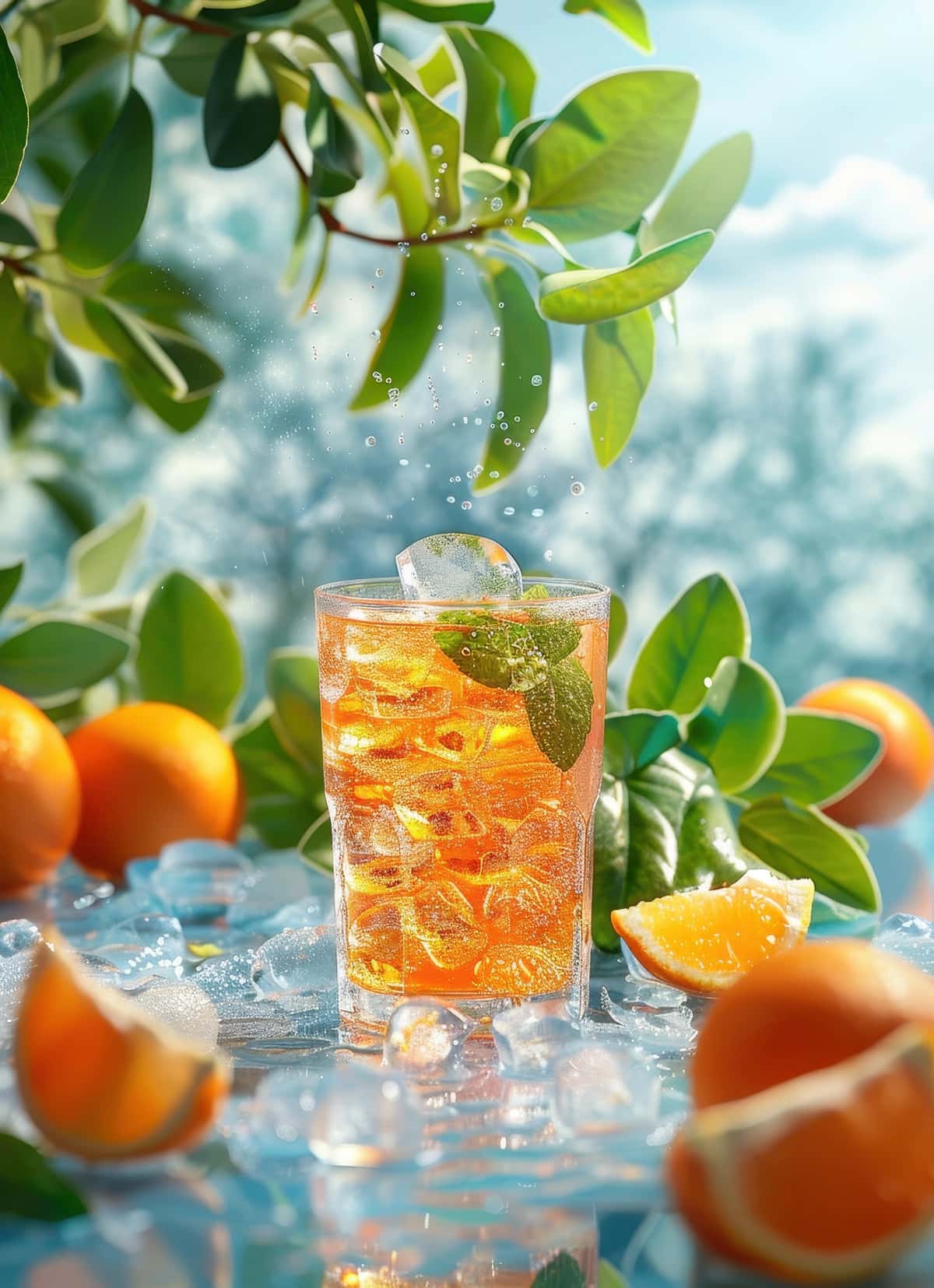 Yozda yangi sovuq muzli choy | Fresh cold ice tea summer 1