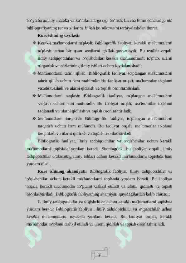 O'zbekiston kutubxonalarida bibliografiya ishi 3