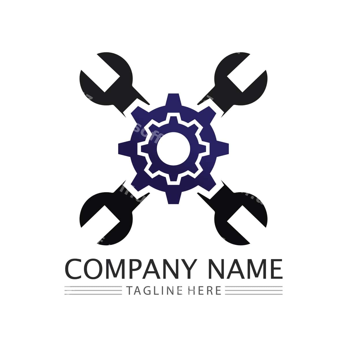 Shina logotipi shabloni vektor ikonasi | Gear logo template vector icon 1
