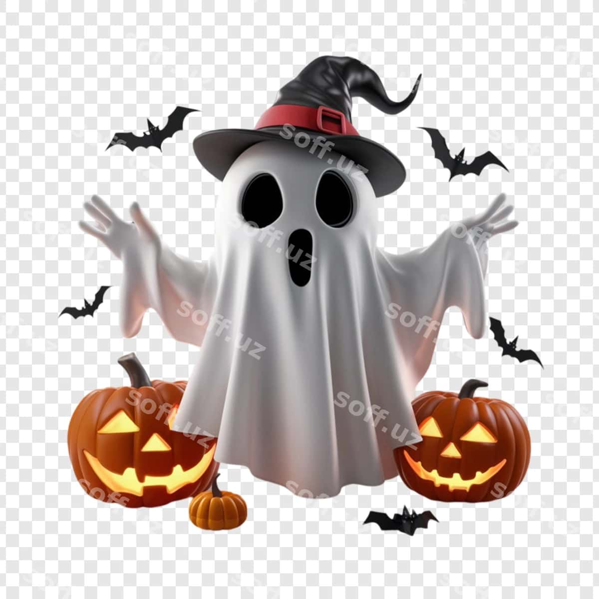 Churka shlyapali qovoq u | Ghost with hat pumpkin it 1