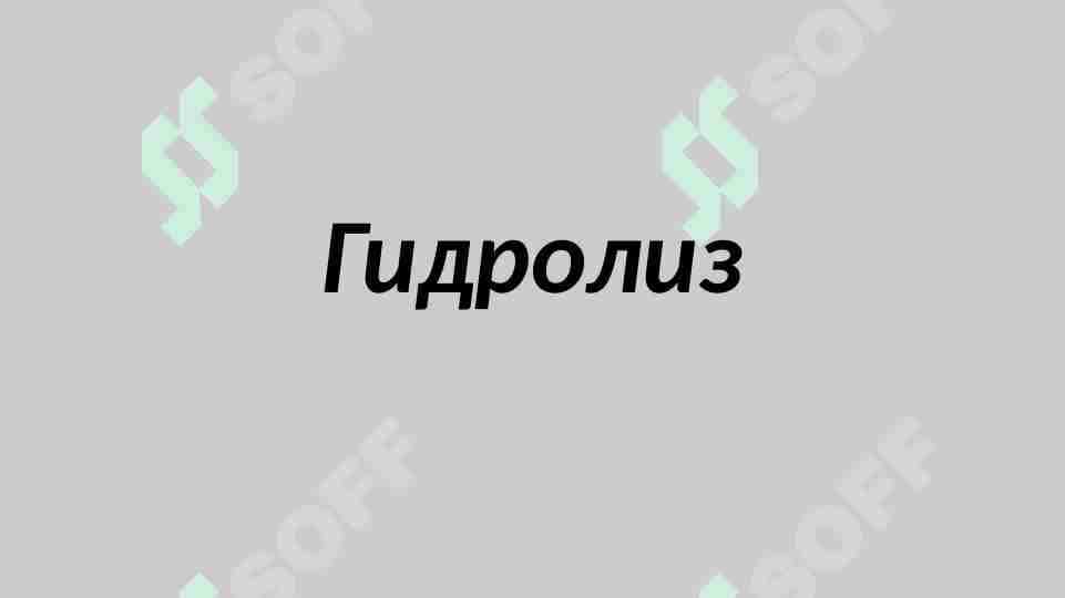 Гидролиз