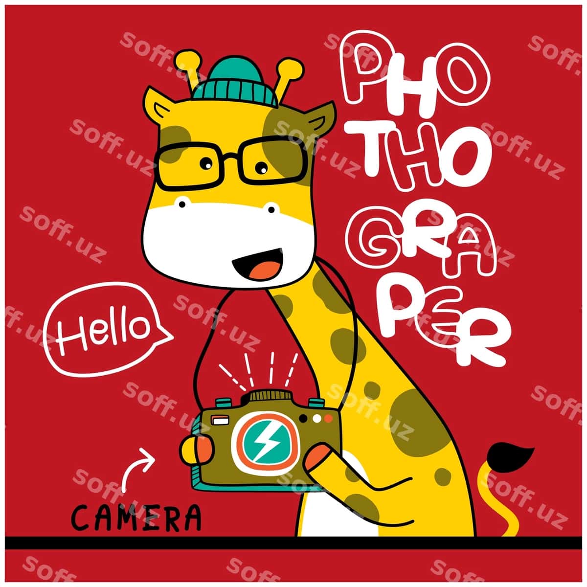 Jiraf fotograf kulgili hayvon karyokati | Giraffe photographer funny animal cartoon 1