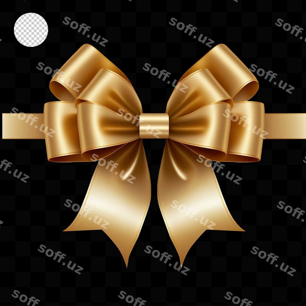 Oltin qoshiq bant | Gold bow ribbon 1