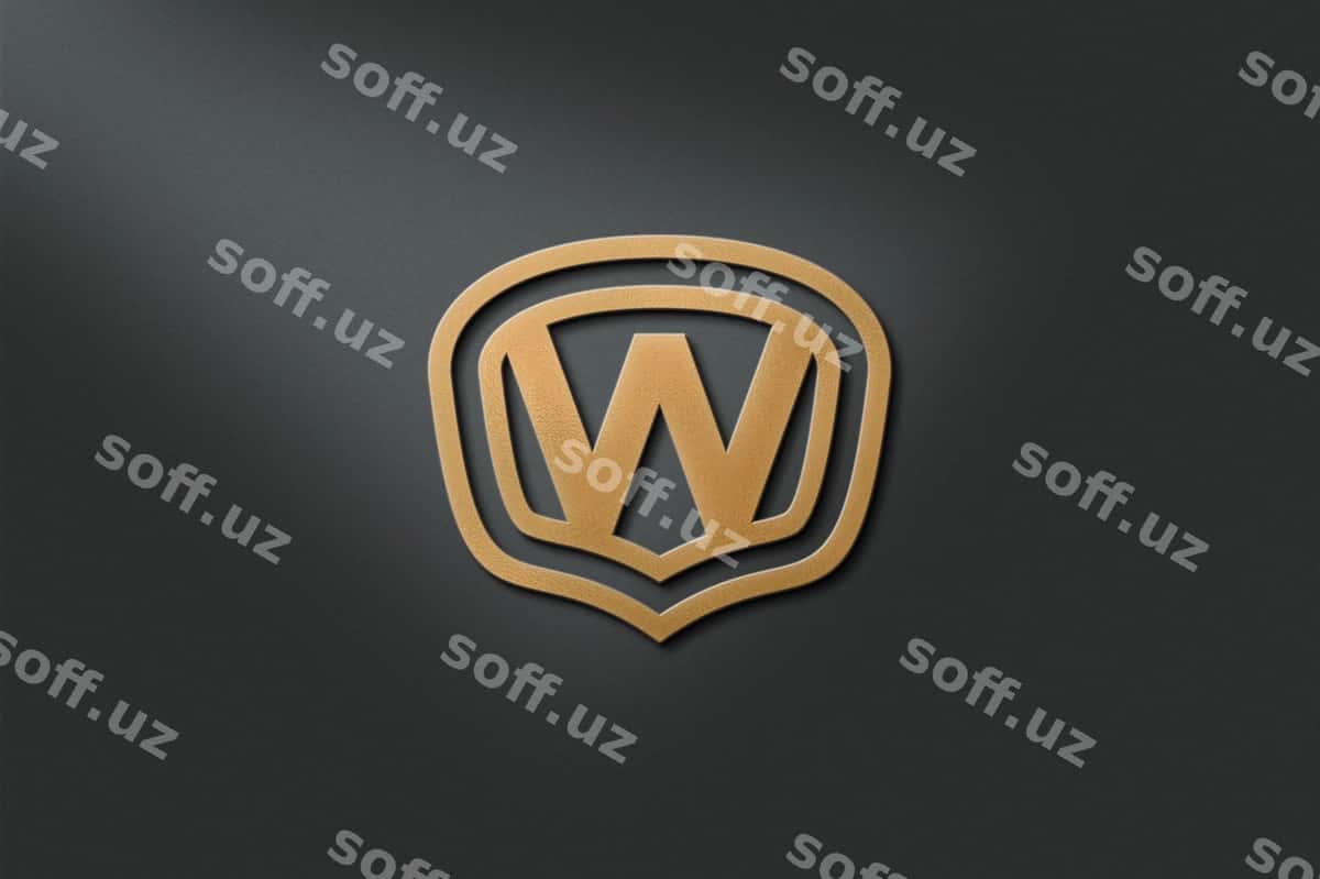 Oltin foliya namuna | Gold foil mockup 1
