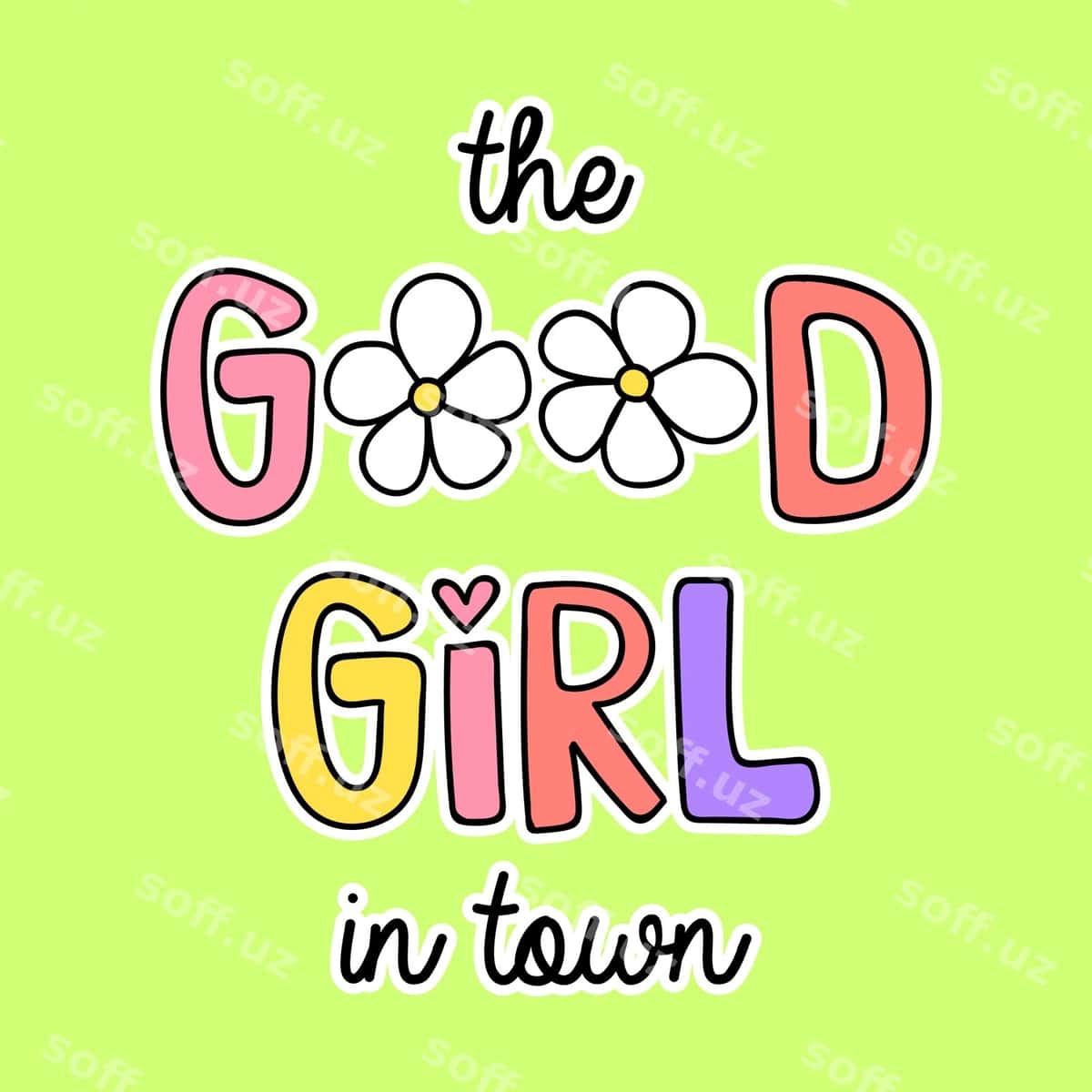 Yaxshi Qiz Shahri rangli bosma | Good girl town colorful print 1