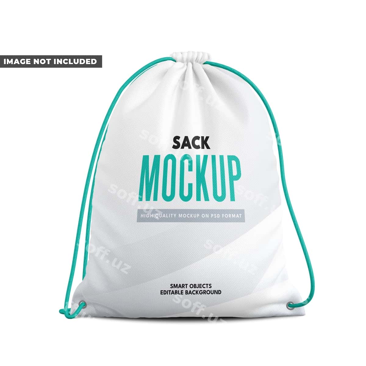 Sport zali uchun sumka maketi | Gym sack mockup 1