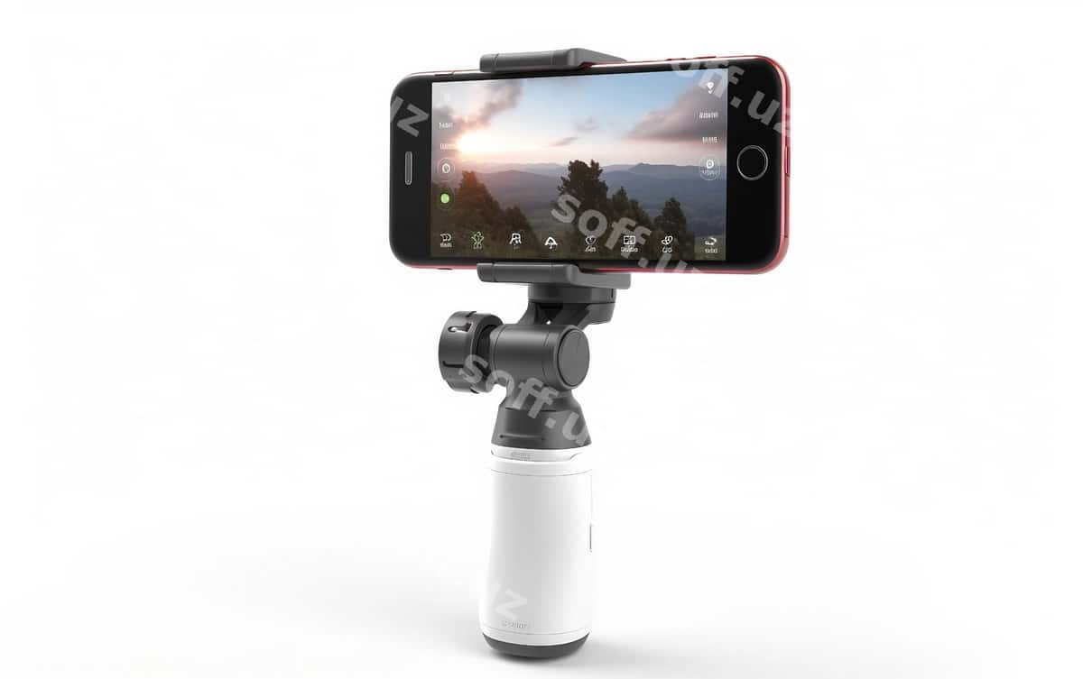 Qo'lda tutiladigan gimbal oq fonda | Handheld gimbal white background 1