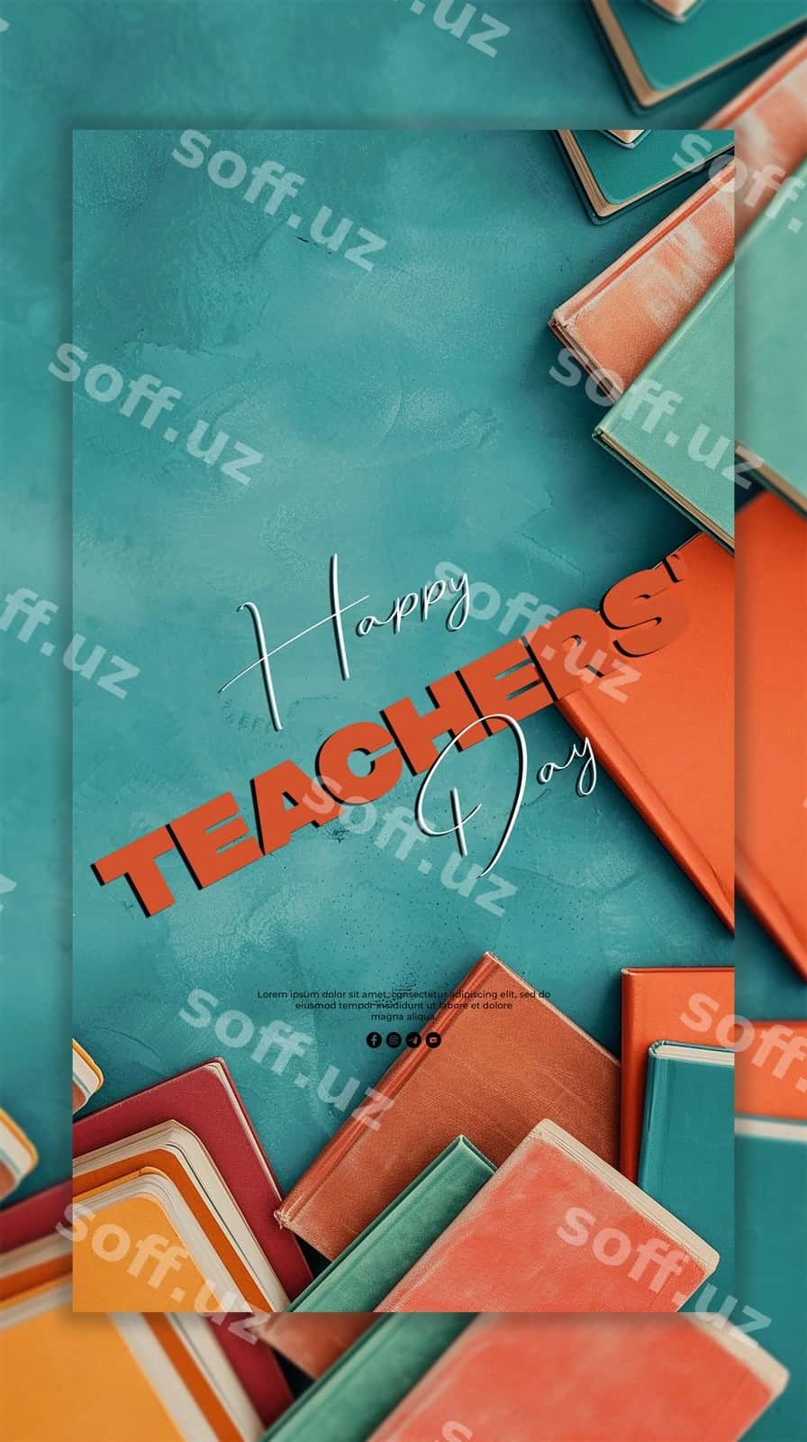 Muborak o'qituvchilar kuni fon | Happy teachers day background 1