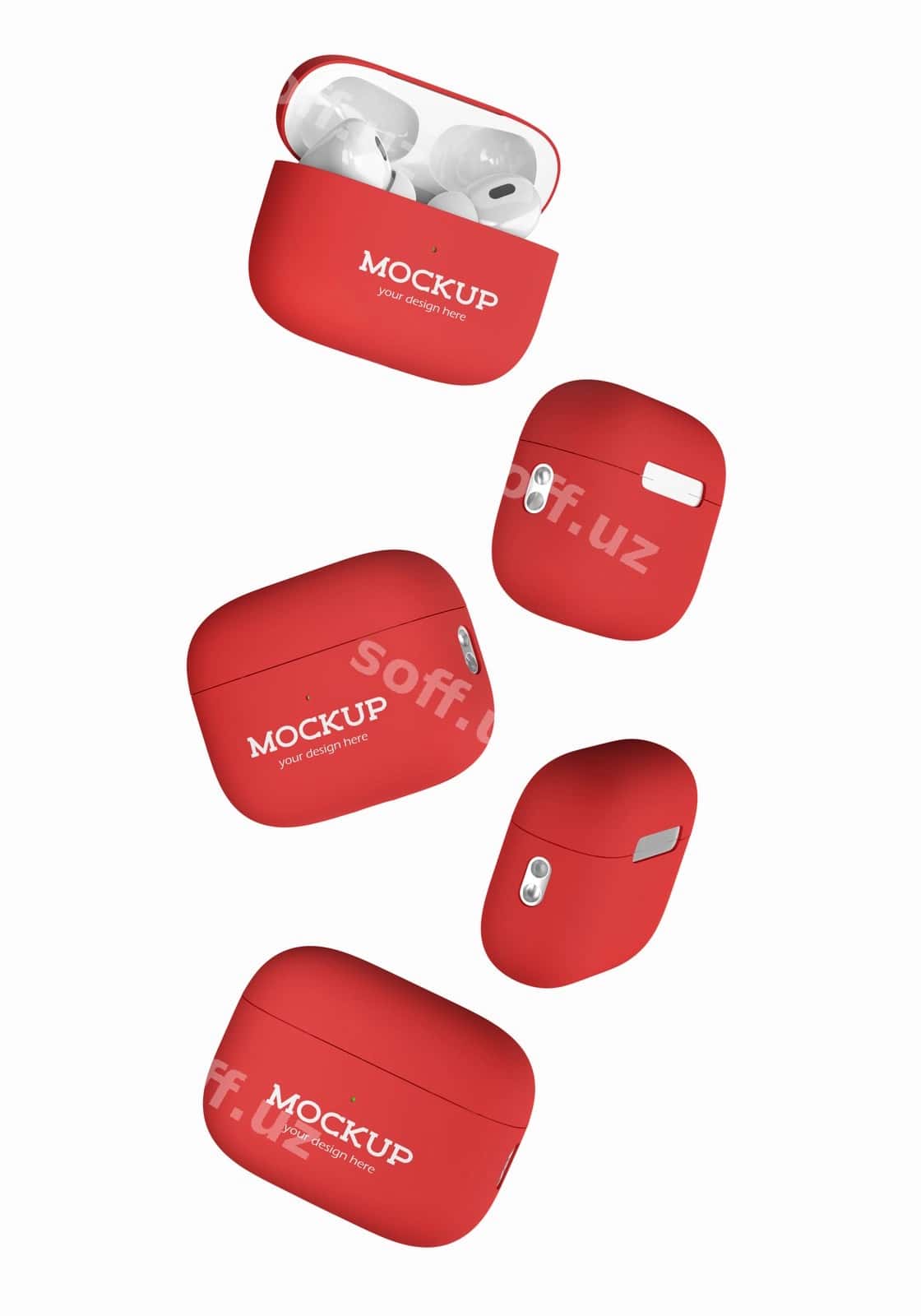 Saketa uchun model qutisi | Headphone case mockup 1