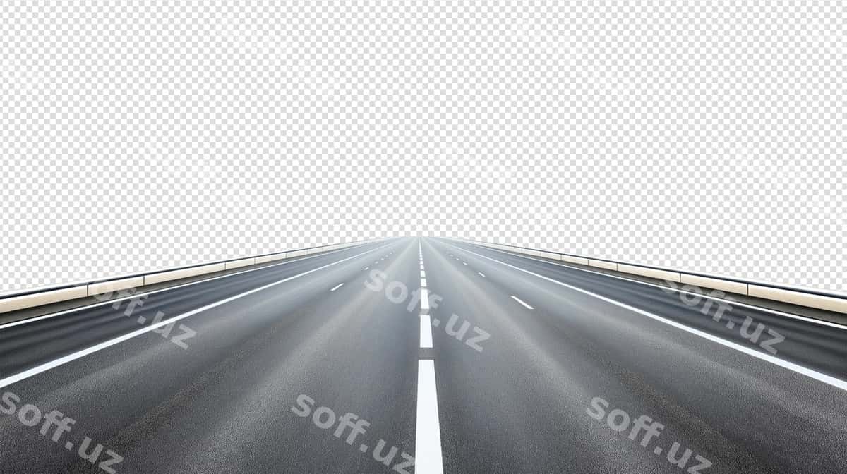 Avtomagistral yo'li PNG shaffof | Highway road png transparent 1