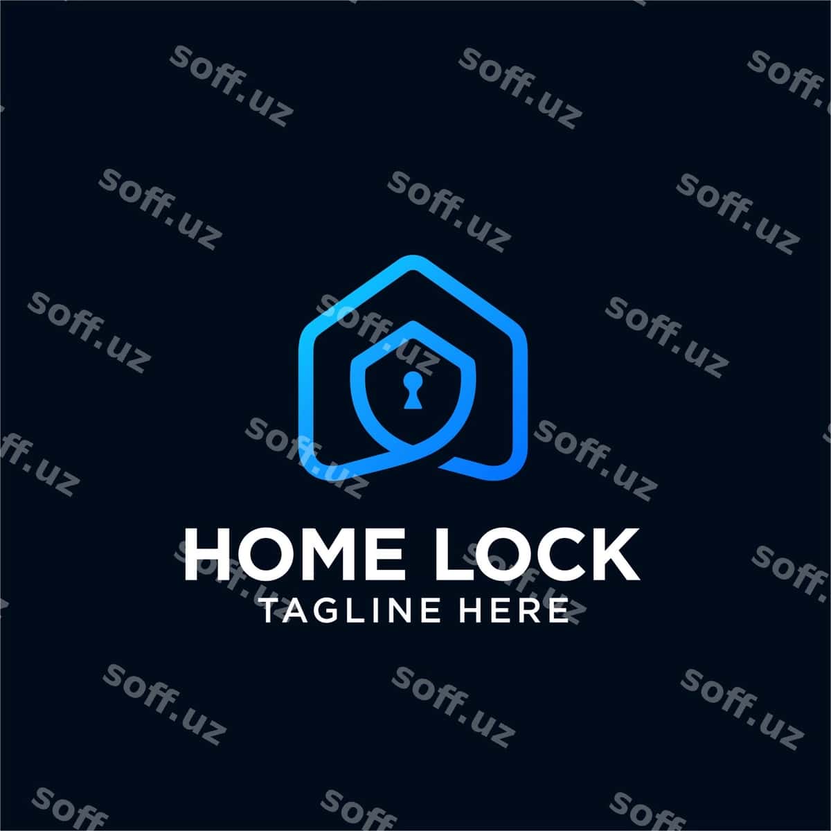 Uy xavfsizlik logotipi | Home security logo 1