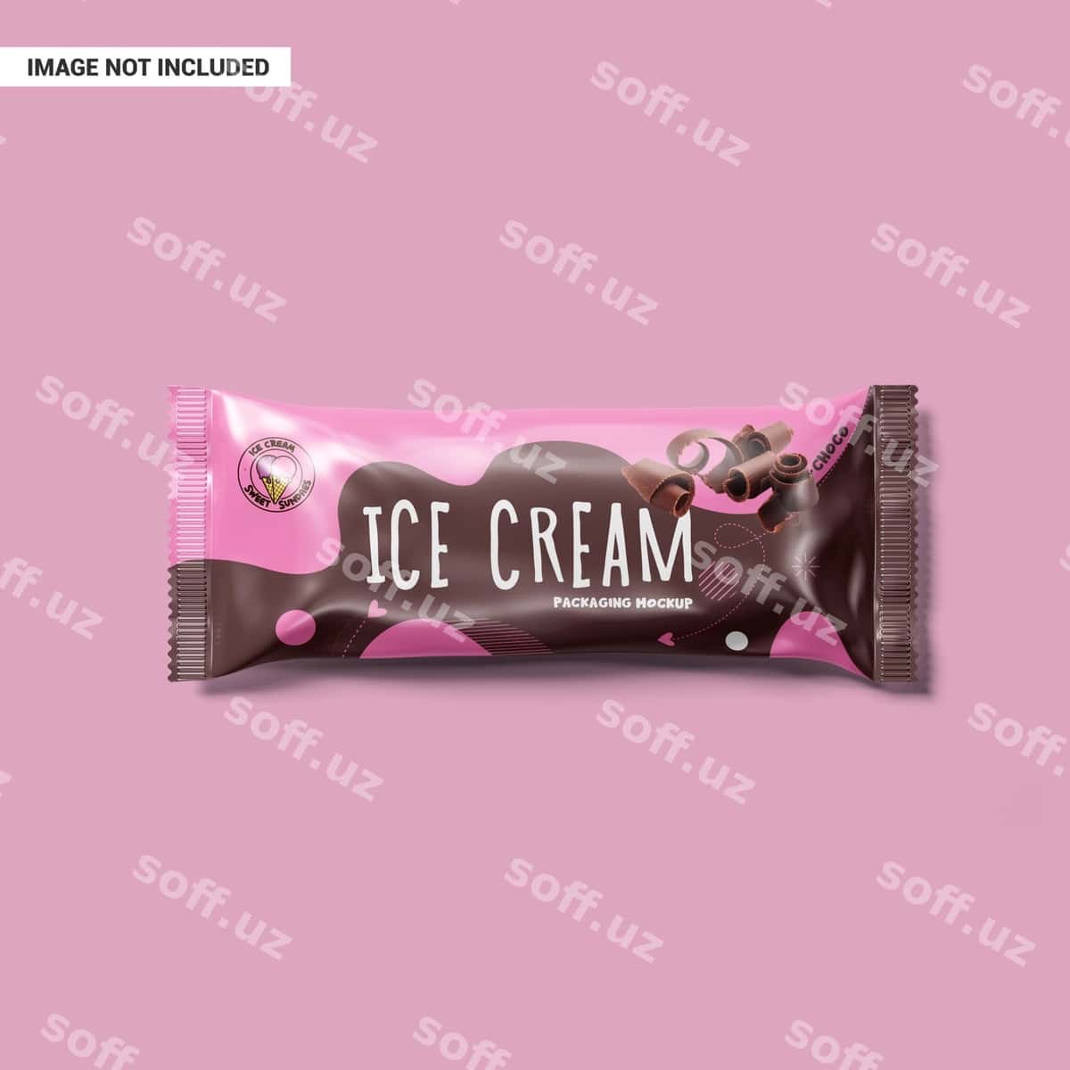 Muzza qadoqlash namunasi | Ice cream packaging mockup 1