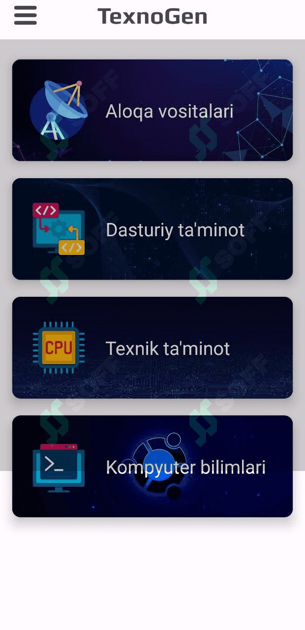 TexnoGen mobil ilovasi 1
