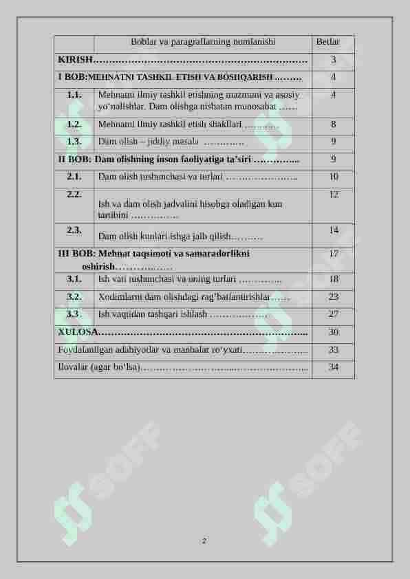 Mehnat qilish va dam olish o‘rtasidagi bog‘liqlik 2