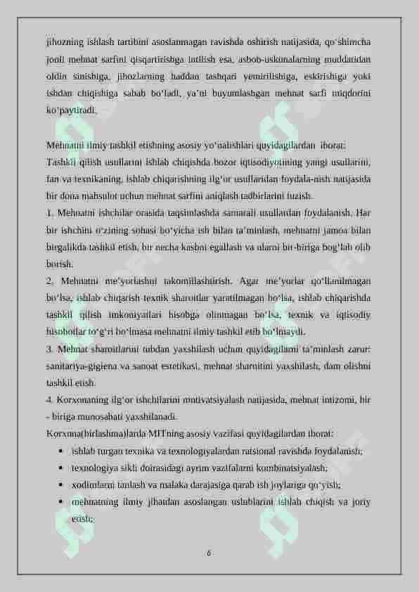 Mehnat qilish va dam olish o‘rtasidagi bog‘liqlik 6