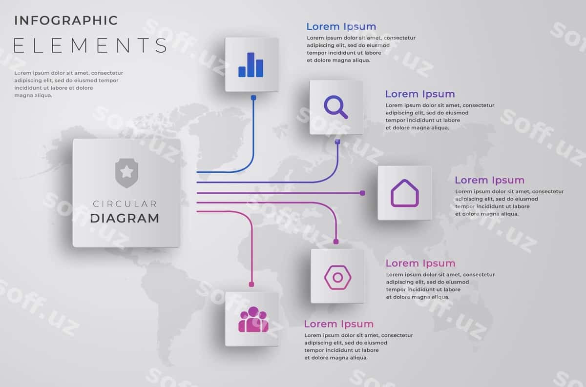 Infografika shabloni | Infographic template 1
