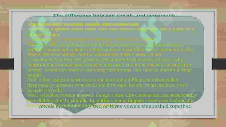 The principles of the classification of consonant phonemes and vowel phonemes 2