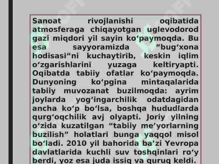 Iqlim o’zgarishi 4