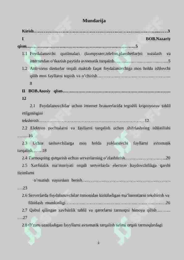 Telekommukatsiya tarmoqlarida viruslarni tarqalish modellari 2