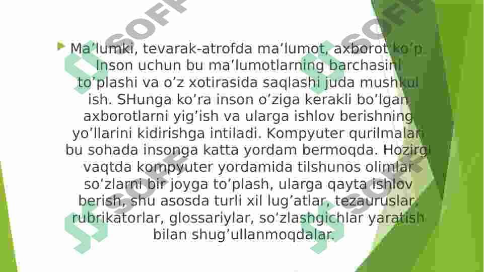 O‘zbek tili morfologik lug‘atini takomillashtirish 2