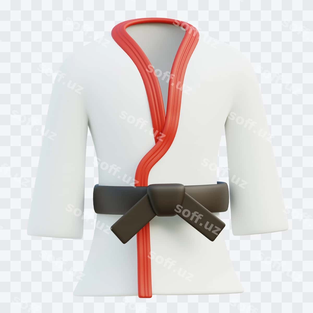 Karate uch oʻlchovli illustratsiyasi | Karate 3d illustration 1