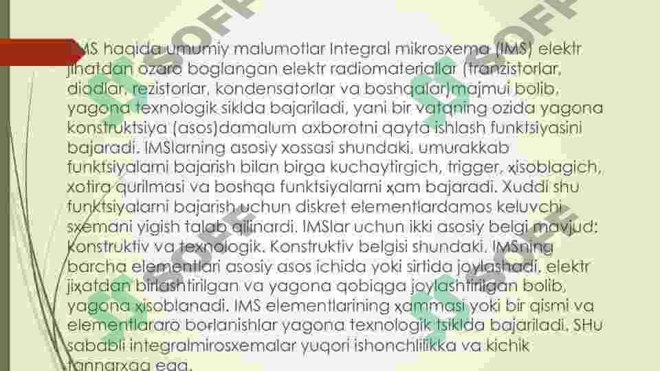 Raqamli IMSlar 3