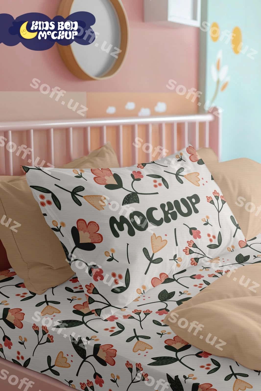 Bolalar matraxtasi namunasi | Kids bed mockup 1